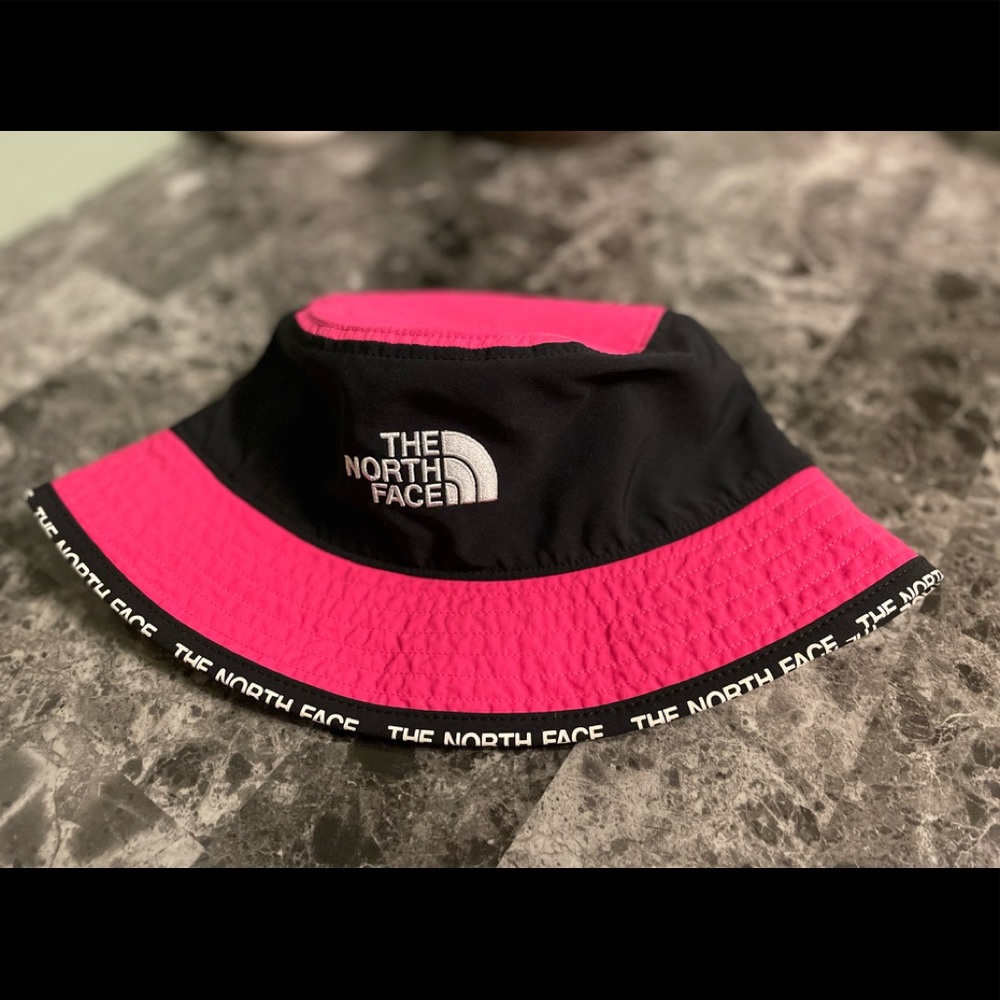 The North Face Women Hot Pink and Black Bucket Hat